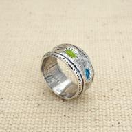 Серебряное кольцо с эмалью Первобытность", Кострома