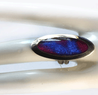 Сине-фиолетовое кольцо серебро Эквадор