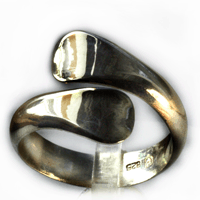 Серебряное кольцо-спираль Эквадор