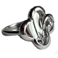 Серебряное кольцо с бриллиантами, Индия