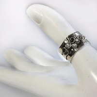серебряное кольцо с жемчугом Израиль фото